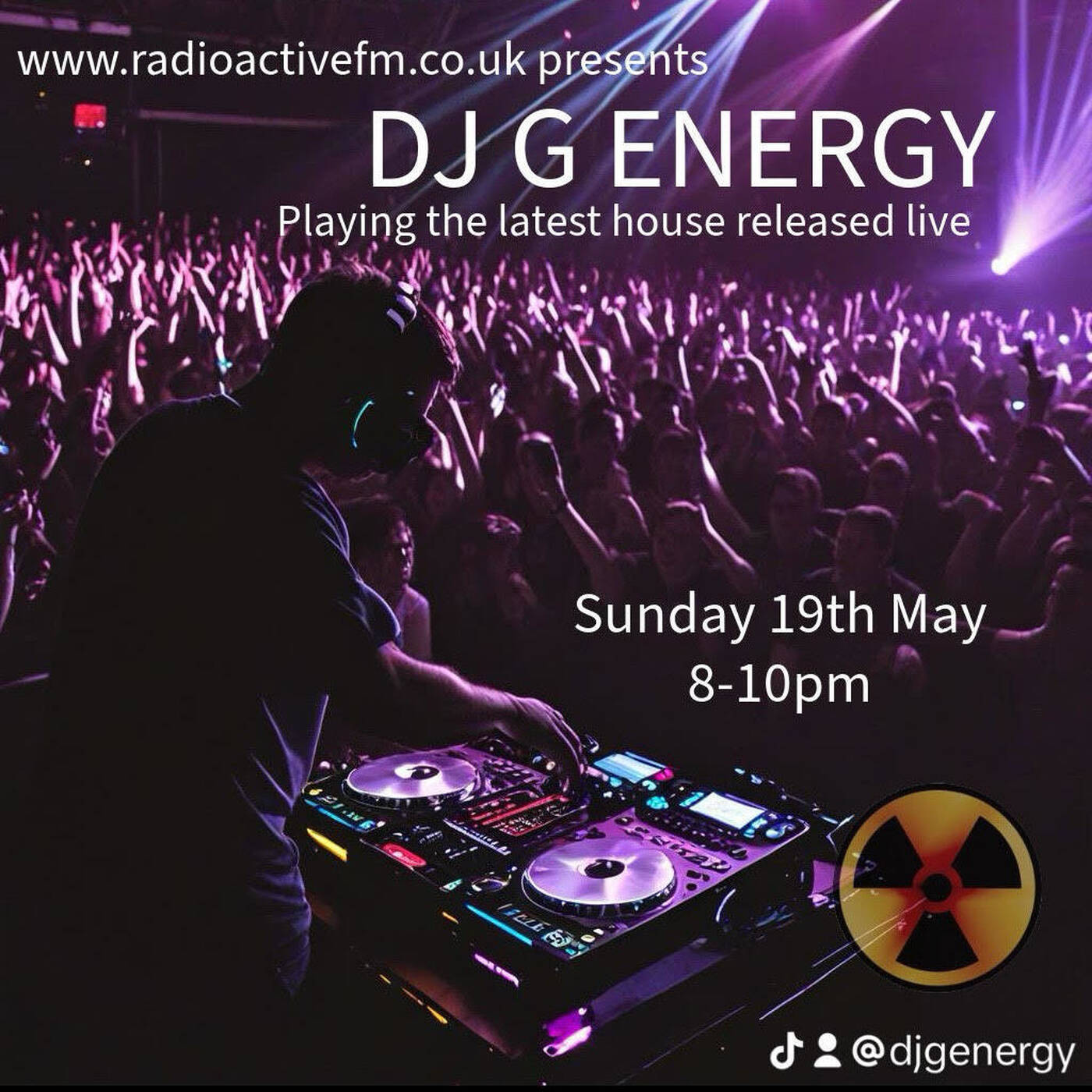 Dj G Energy Live House Mix on RadioActiveFm 19th May episode artwork
