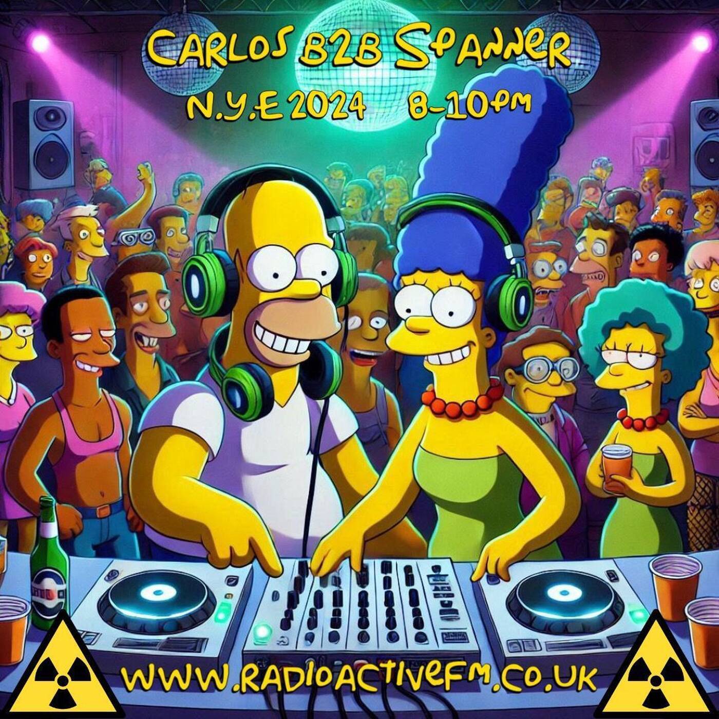 Carlos B2B Spanner NYE 24 Radioactive FM. BASSLINE! episode artwork