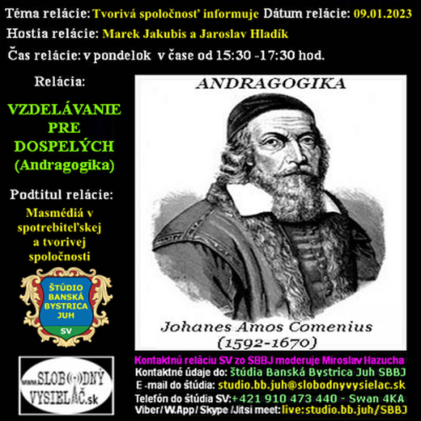 Vzdelávanie pre dospelých 333 - 2023-01-09 Masmédiá v spotrebiteľskej a tvorivej spoločnosti episode artwork