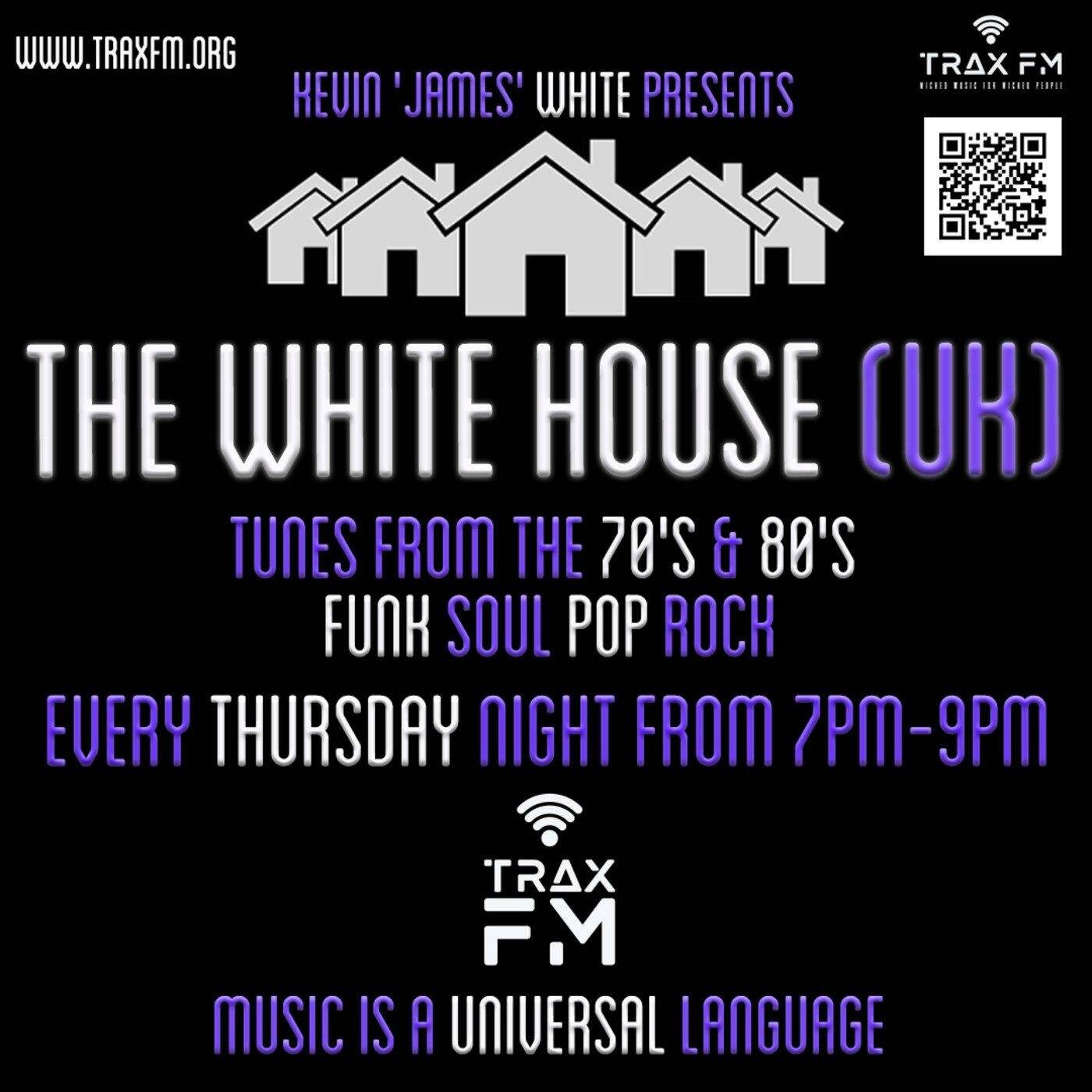 Kev White's The White House Show Replay On www.traxfm.org - 25th May 2023 episode artwork