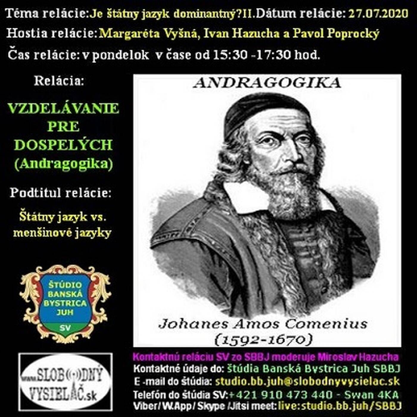 Vzdelávanie pre dospelých 207 - 2020-07-27 Je štátny jazyk dominantný ? II. episode artwork