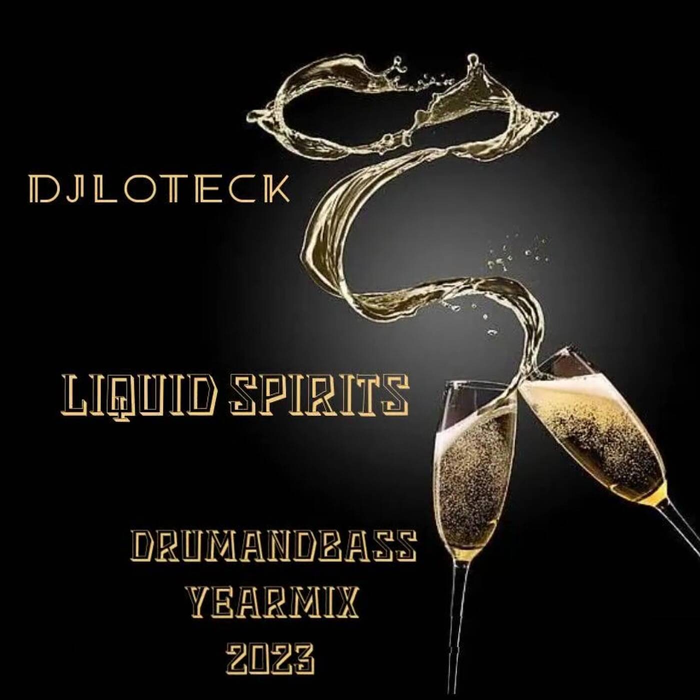 Liquid Spirits YearMix 2023 DnB episode artwork