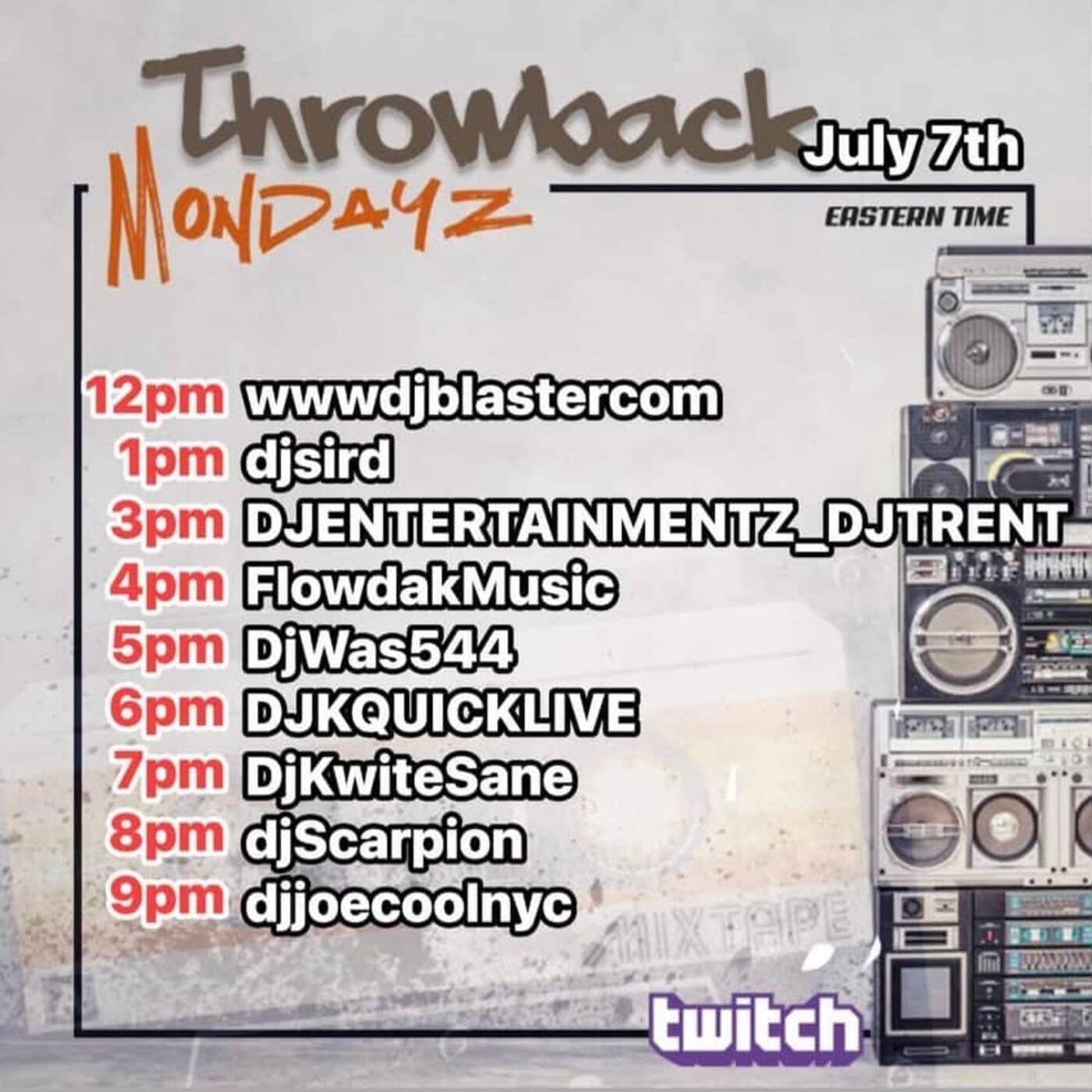 THROWBACKMONDAYZRAIDTRAIN Hosted By @djsird1 6-7PMEST‼️(JULY 07, 2025) episode artwork