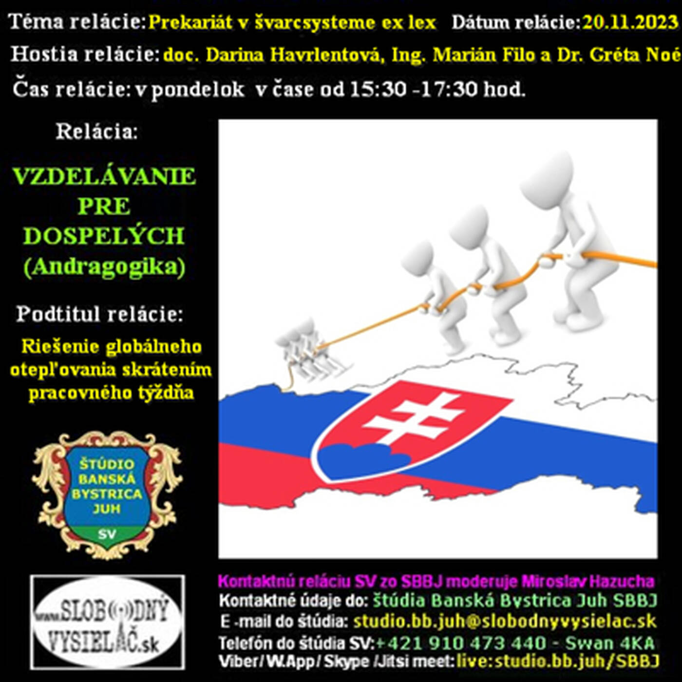 Vzdelávanie pre dospelých 378 - 2023-11-20 Riešenie globálneho otepľovania skrátením pracovného týždňa episode artwork