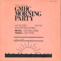 DJ Michael Jorba - 3rd Annual GMHC Morning Party - July 28, 1985 - 9am-12pm (Jim Hopkins Remaster) by eightiesDJarchives