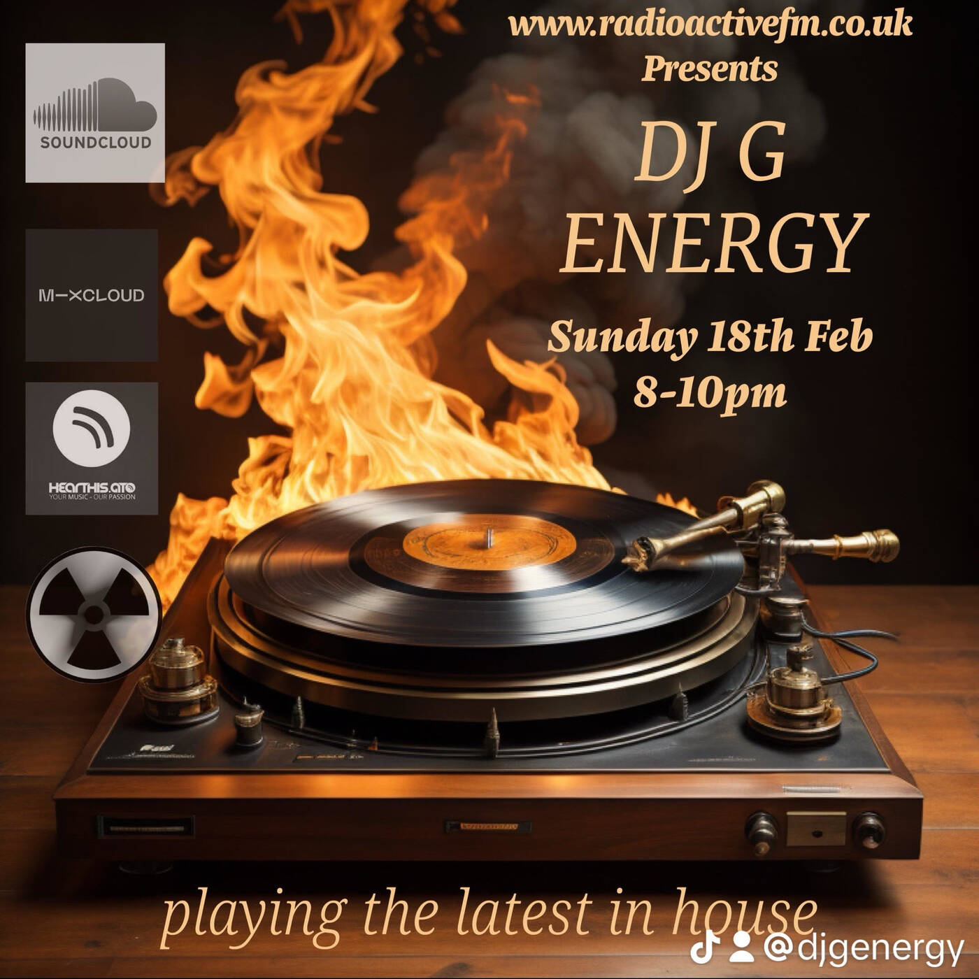 DJ G Energy - Live House Mix on RadioActiveFm 19th Feb episode artwork
