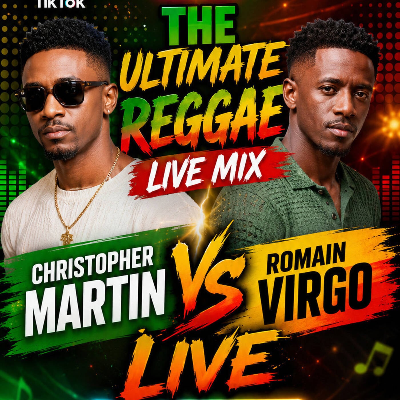 TikTok Live 107 🔥 Christopher Martin vs Romain Virgo | Ultimate Reggae Mix 2026 | Captain C episode artwork