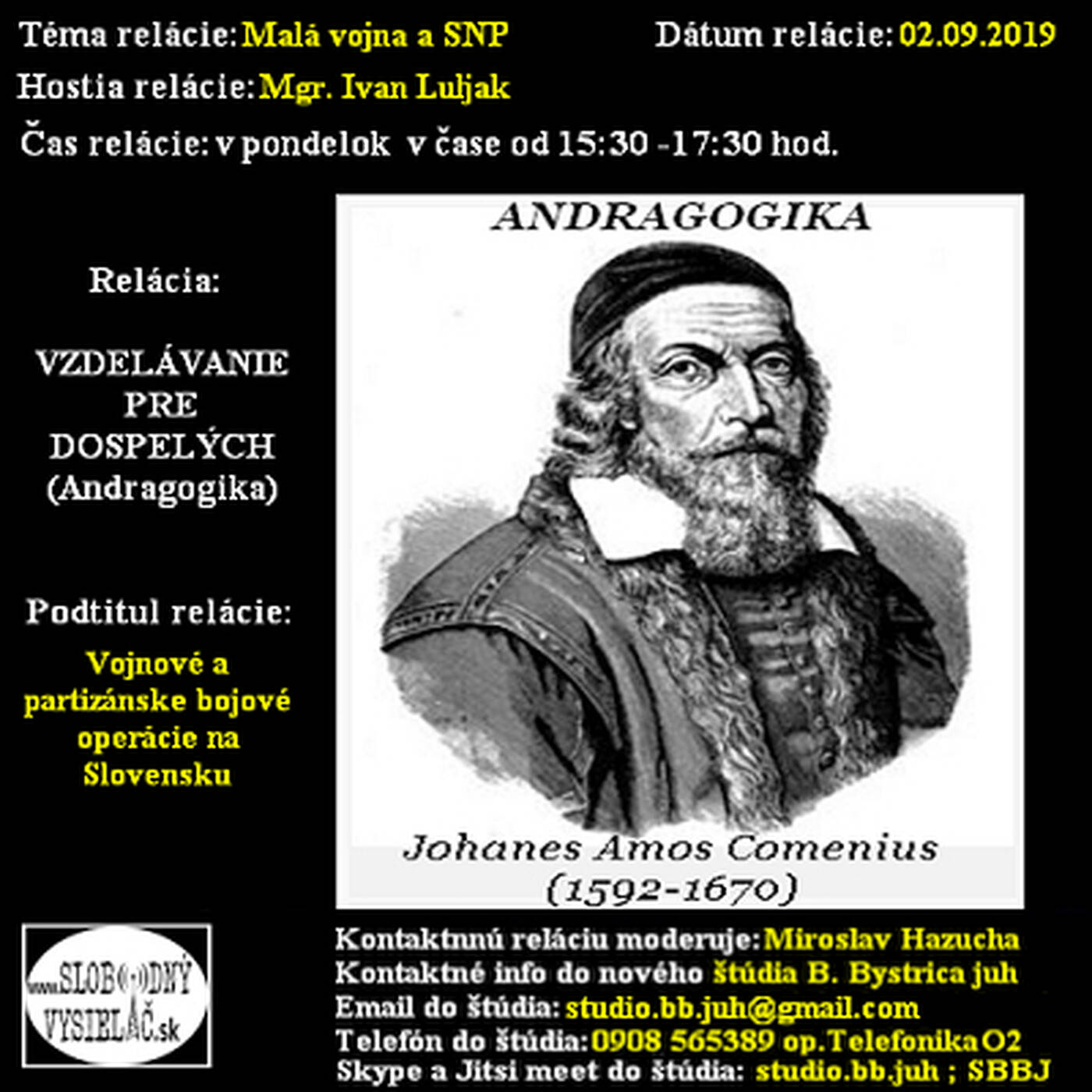 Vzdelávanie pre dospelých 160 - 2019-09-02  Malá vojna a SNP episode artwork
