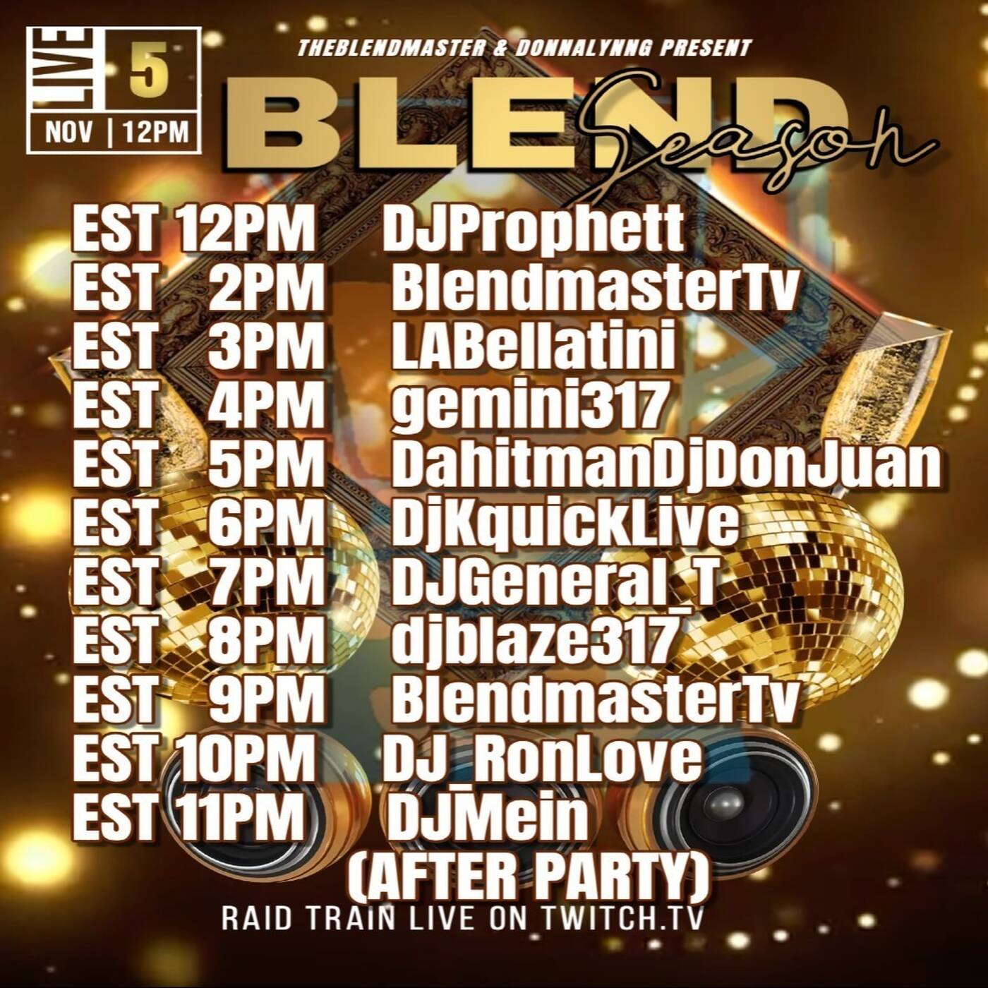 BLENDSEASONRAIDTRAIN Hosted By @blendmastertv 6-7PMEST‼️(NOV 5, 2025) episode artwork