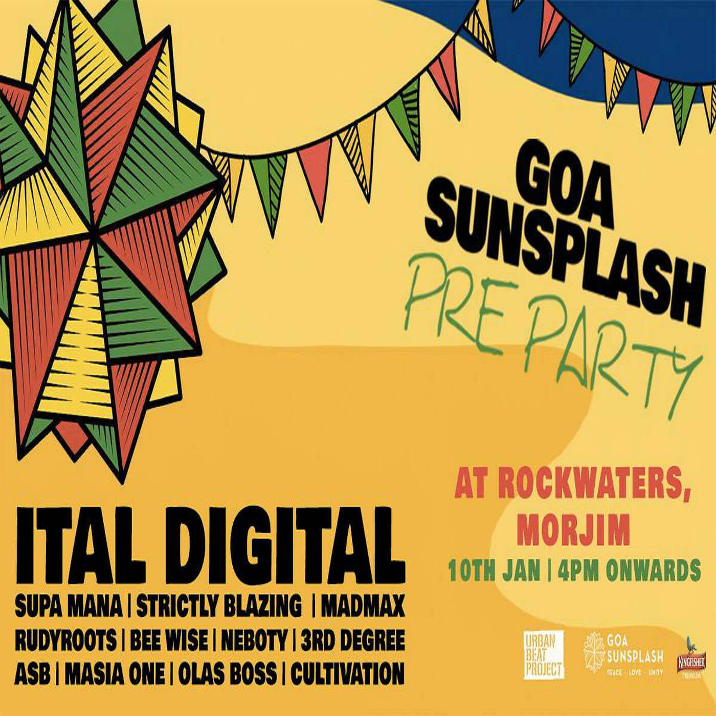 ASB // Goa Sunsplash>Ital Digital - Goa Sunsplash pre party // Rockwater Resort // Live Mix 2019