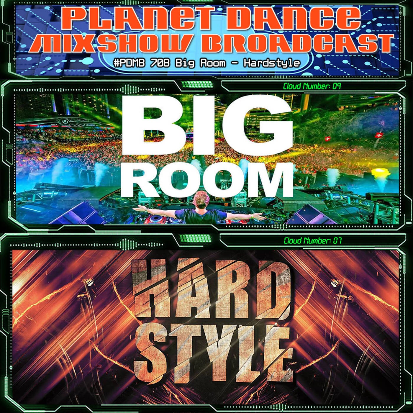 Planet Dance Mixshow Broadcast 708 Big Room - Hardstyle episode artwork