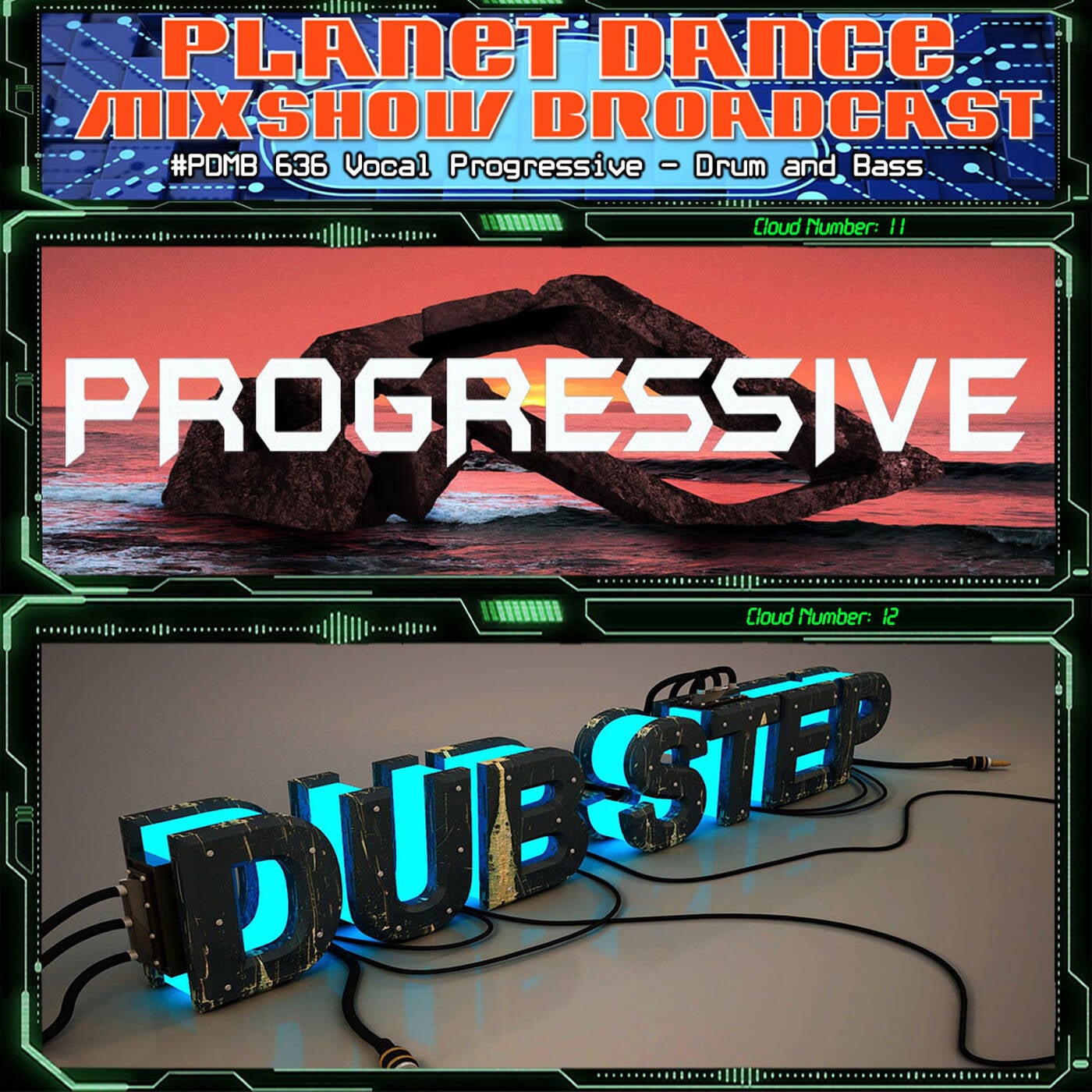 Planet Dance Mixshow Broadcast 636 Vocal Progressive - Drum and Bass episode artwork
