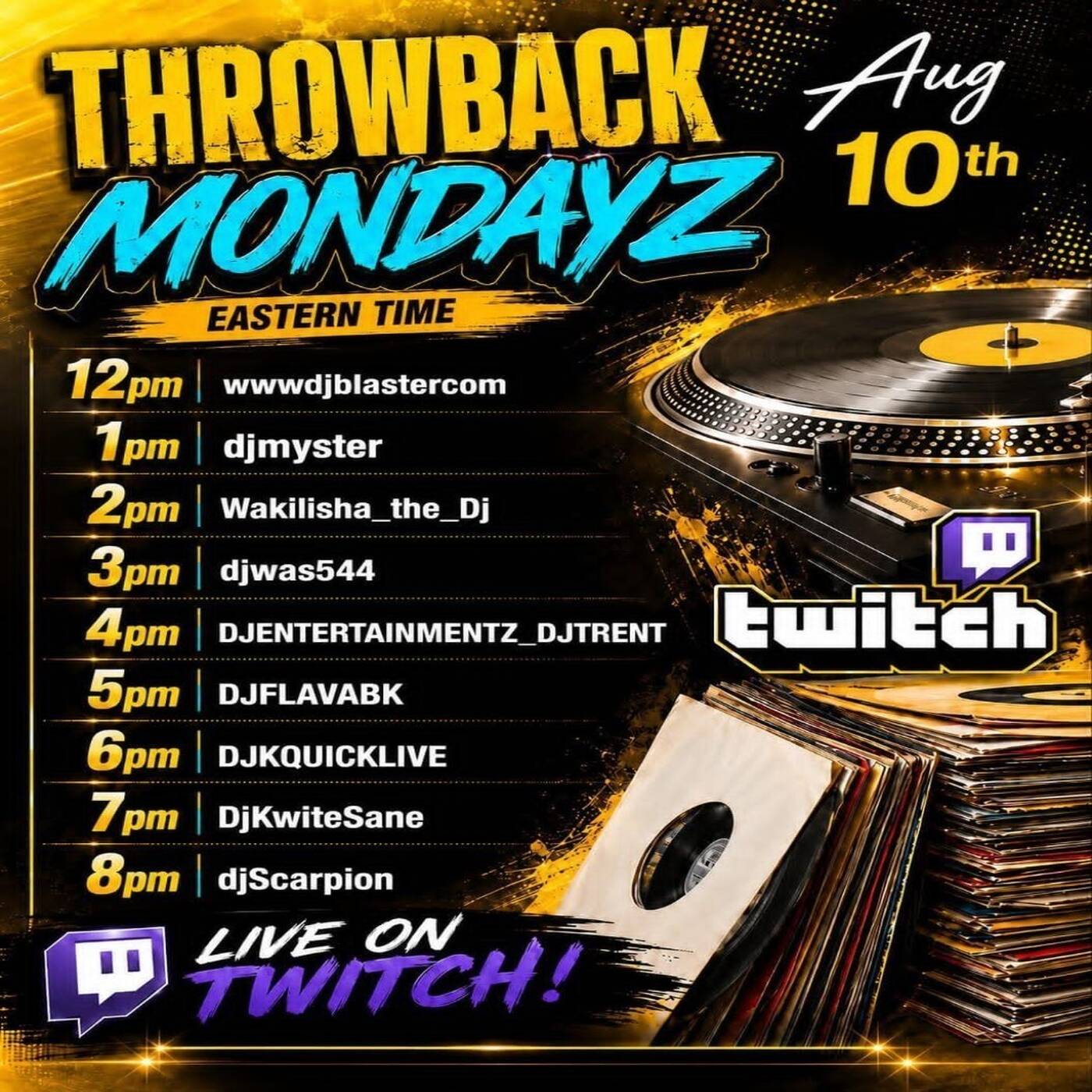 THROWBACK MONDAYZRAIDTRAIN Hosted By @djsird1 6-7PMEST‼️(AUG 10, 2026) episode artwork