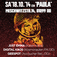 DJ-Mix @ Kosmonautentanz, Sa 18.10.14, Paula, Dresden, (Warming Up, 23.00 -1.30) by GeeSpot