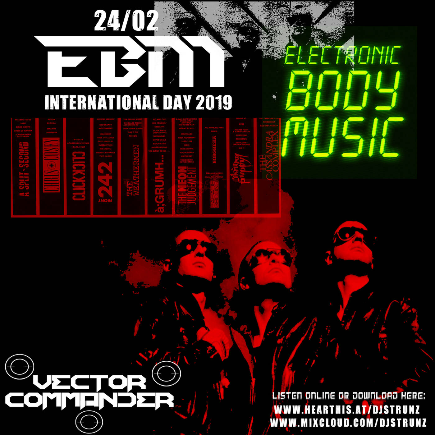 Dj Alex Strunz aka Vector Commander @ EBM INTERNATIONAL DAY MIX - 3 HOURS - 24-02-2019 episode artwork