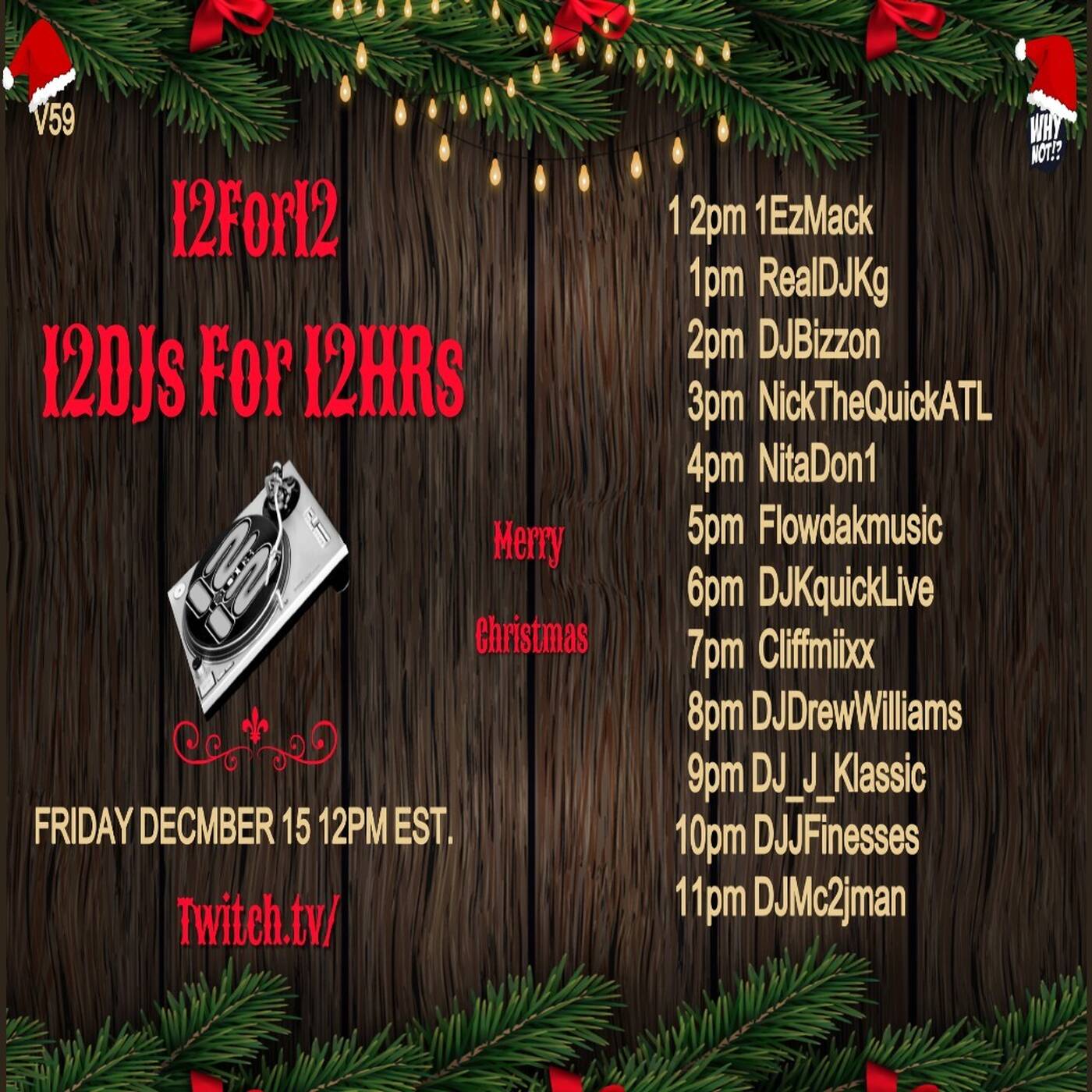 12FOR12RAIDTRAINHosted By @iamdjdrewwilliams & @flowdak 6-7PMEST‼️ | @djkquicklive IN THE MIX (Dec 15, 2023) episode artwork