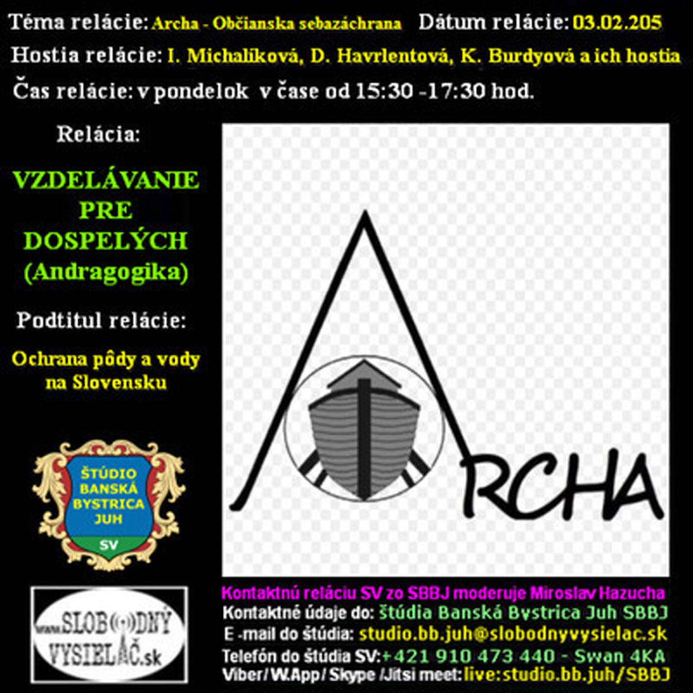 Vzdelávanie pre dospelých 439 - 2025-02-03 Ochrana pôdy a vody na Slovensku episode artwork