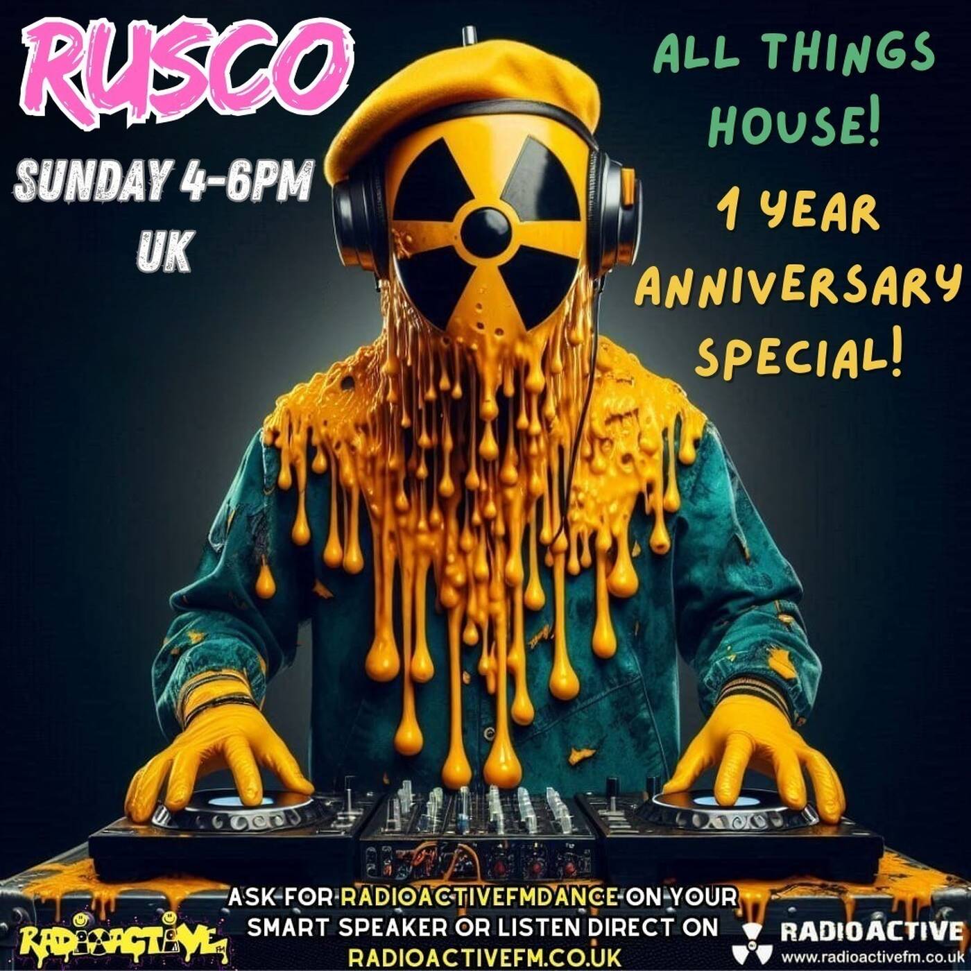 Rusco "All thing house" 1 year anniversary show episode artwork