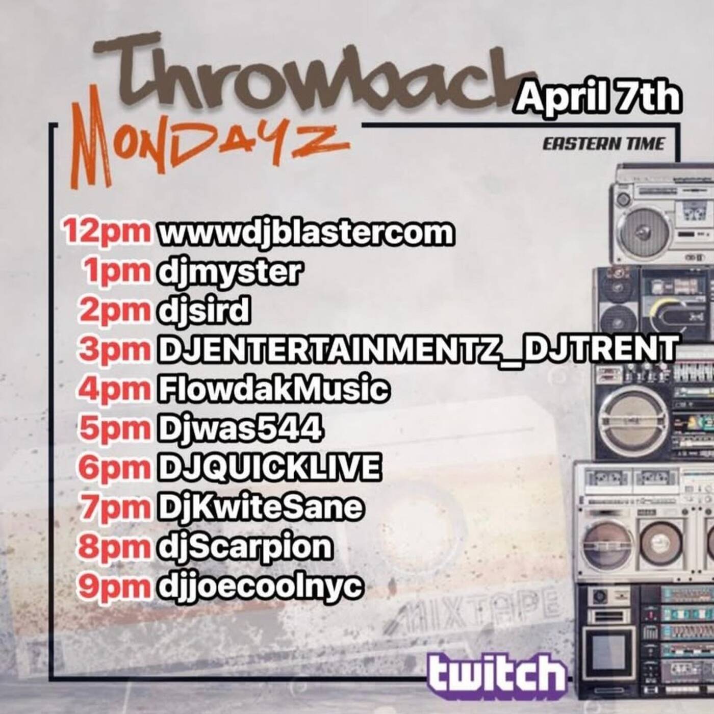 THROWBACKMONDAYZRAIDTRAIN Hosted By @djsird1 6-7PMEST‼️(APR 07, 2025) episode artwork