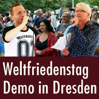 Friedensdemo: Hermann Ploppa, Kilez More, Morgaine und Äon in Dresden by eingeschenkt.tv