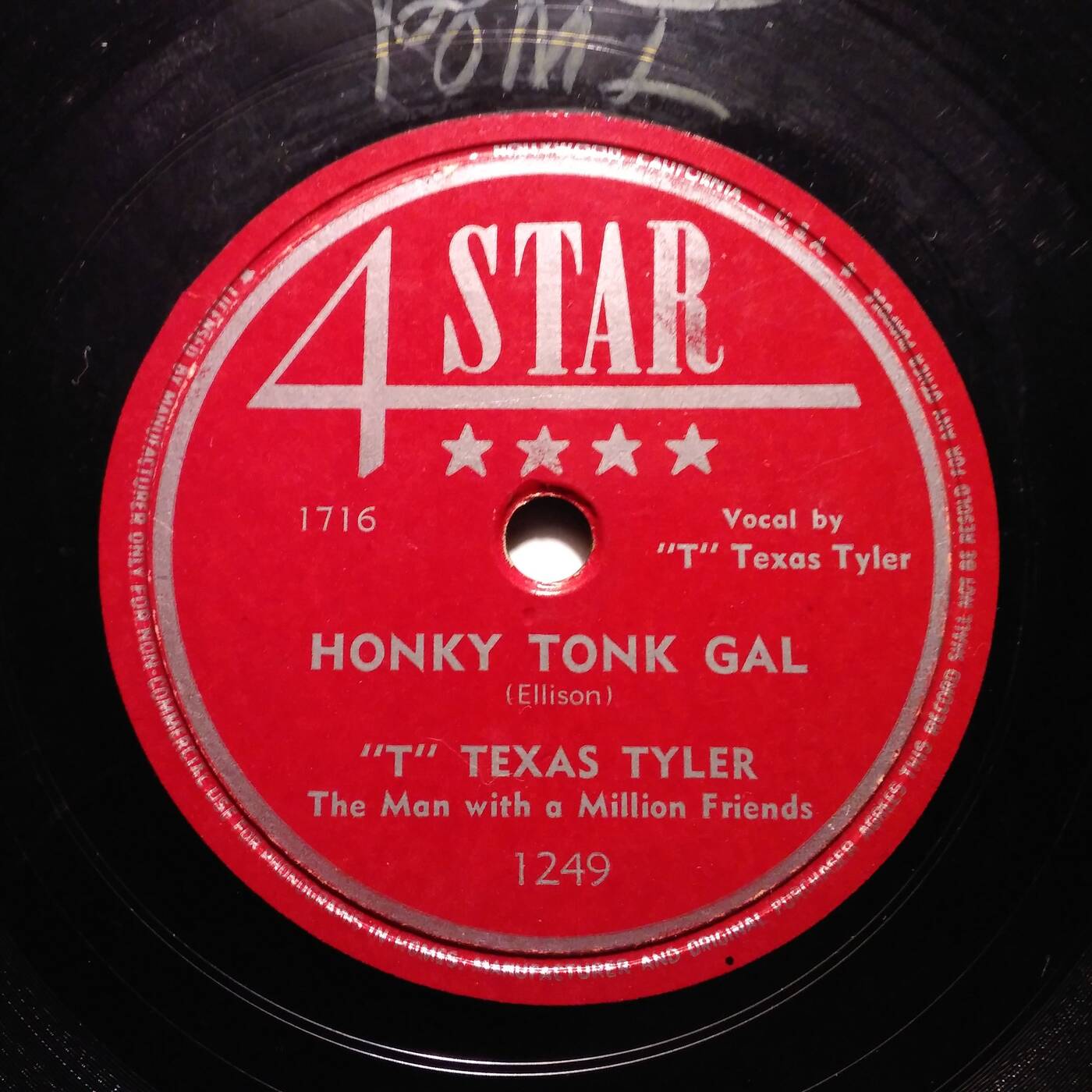 Tee Texas Tyler - Honky Tonk Gal (78 Four Star 1021 - 1947) episode artwork
