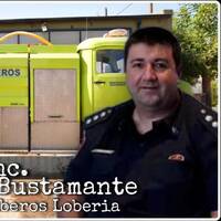 Radio San Martin FM 100.5 MHZ - Of. Principal Walter Bustamante , Jefe Cuartel de Bomberos Loberia by FM San Martín - Lobería