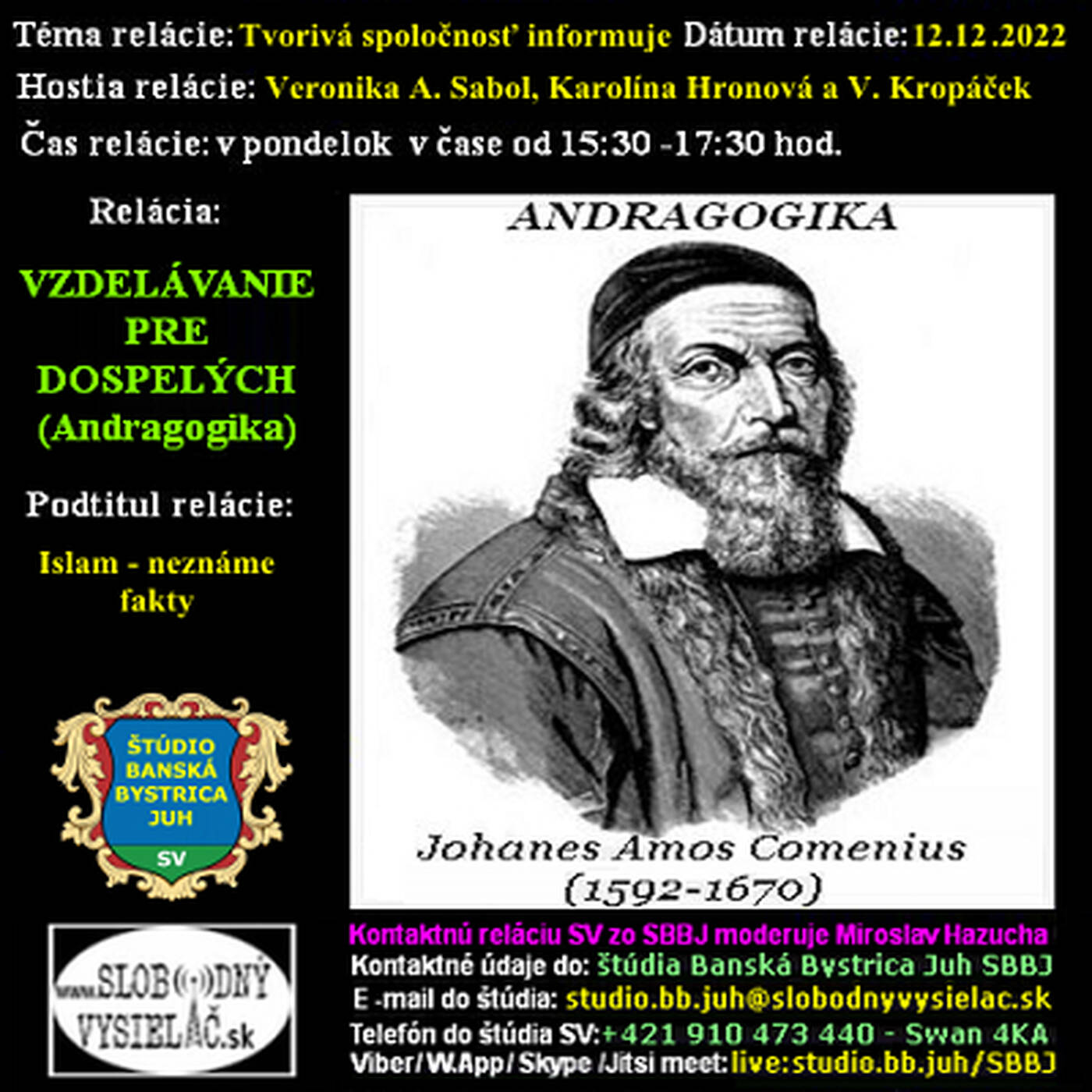 Vzdelávanie pre dospelých 329 - 2022-12-12 Tvorivá spoločnosť informuje episode artwork