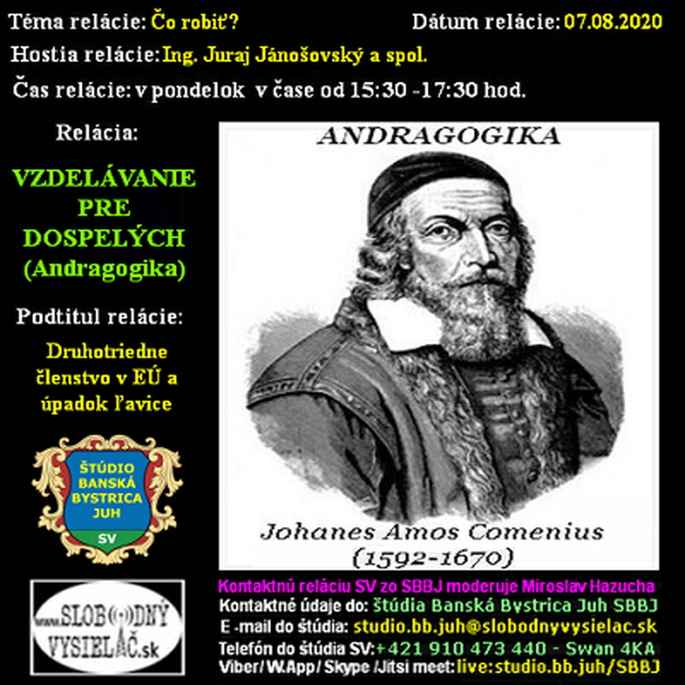 Vzdelávanie pre dospelých 213 - 2020-09-07 Čo robiť ? episode artwork