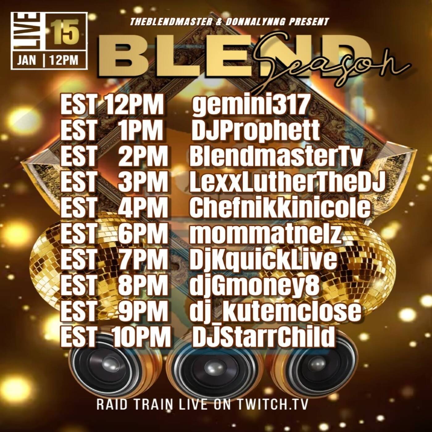 BLENDSEASONRAIDTRAINHosted By @blendmastertv & @donnalynng7-8PMEST‼️ (JAN 15, 2025) episode artwork