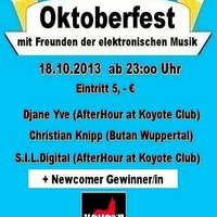 S.I.L.Digital @Oktoberfest mit Freunden der elektronischen Musik - Koyote Club Düsseldorf 18.10.2013 by Silvio Is On - DJ & Producer by House Am Rhein Records (Düsseldorf) Germany