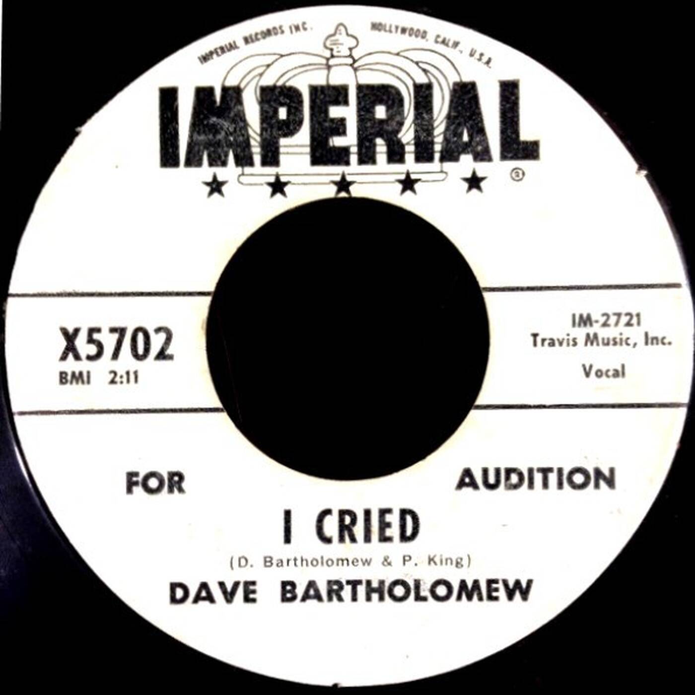 45 Dave Bartholomew - I Cried (Imperial 1961) episode artwork