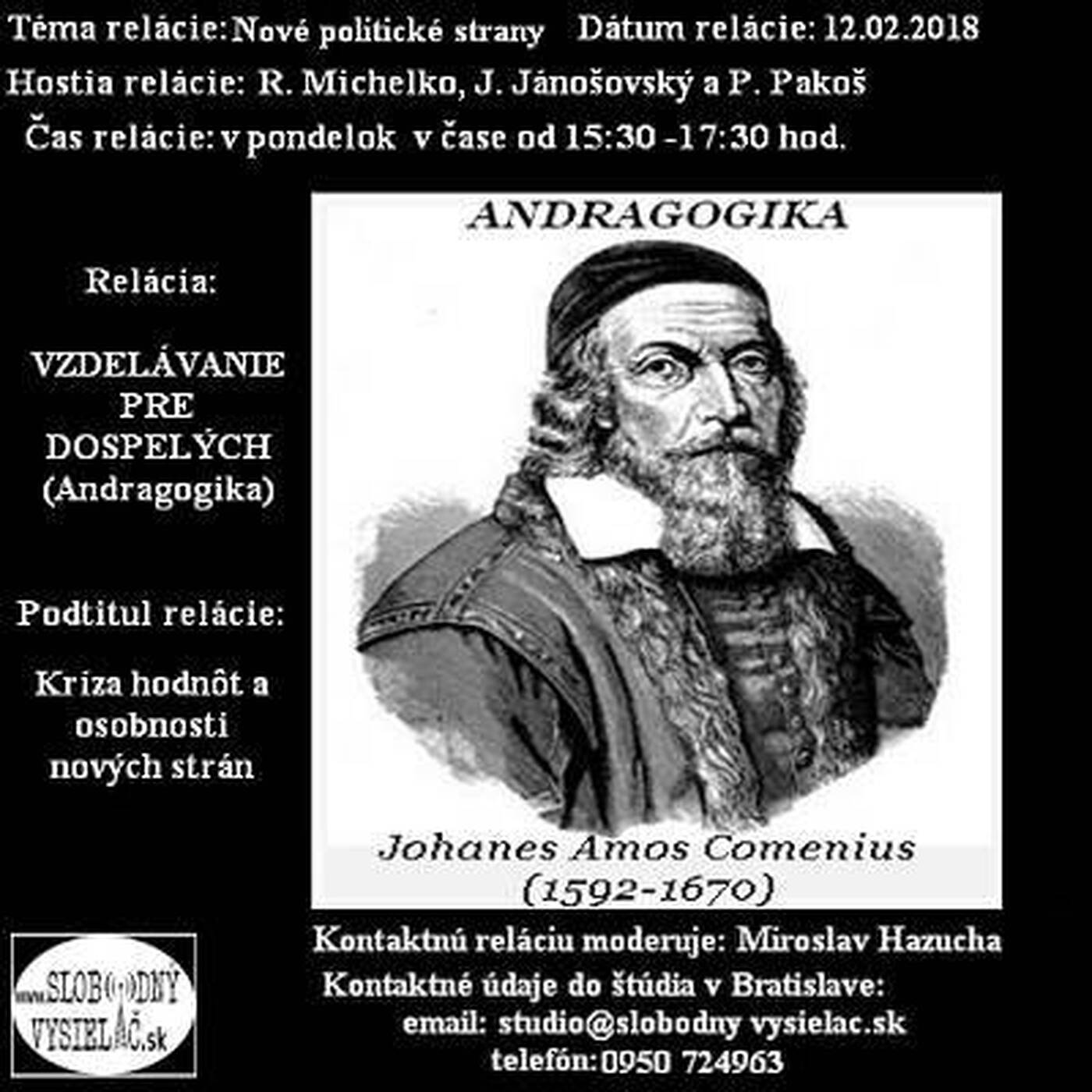Vzdelávanie pre dospelých 84 - 2018-02-12 Nové politické strany episode artwork