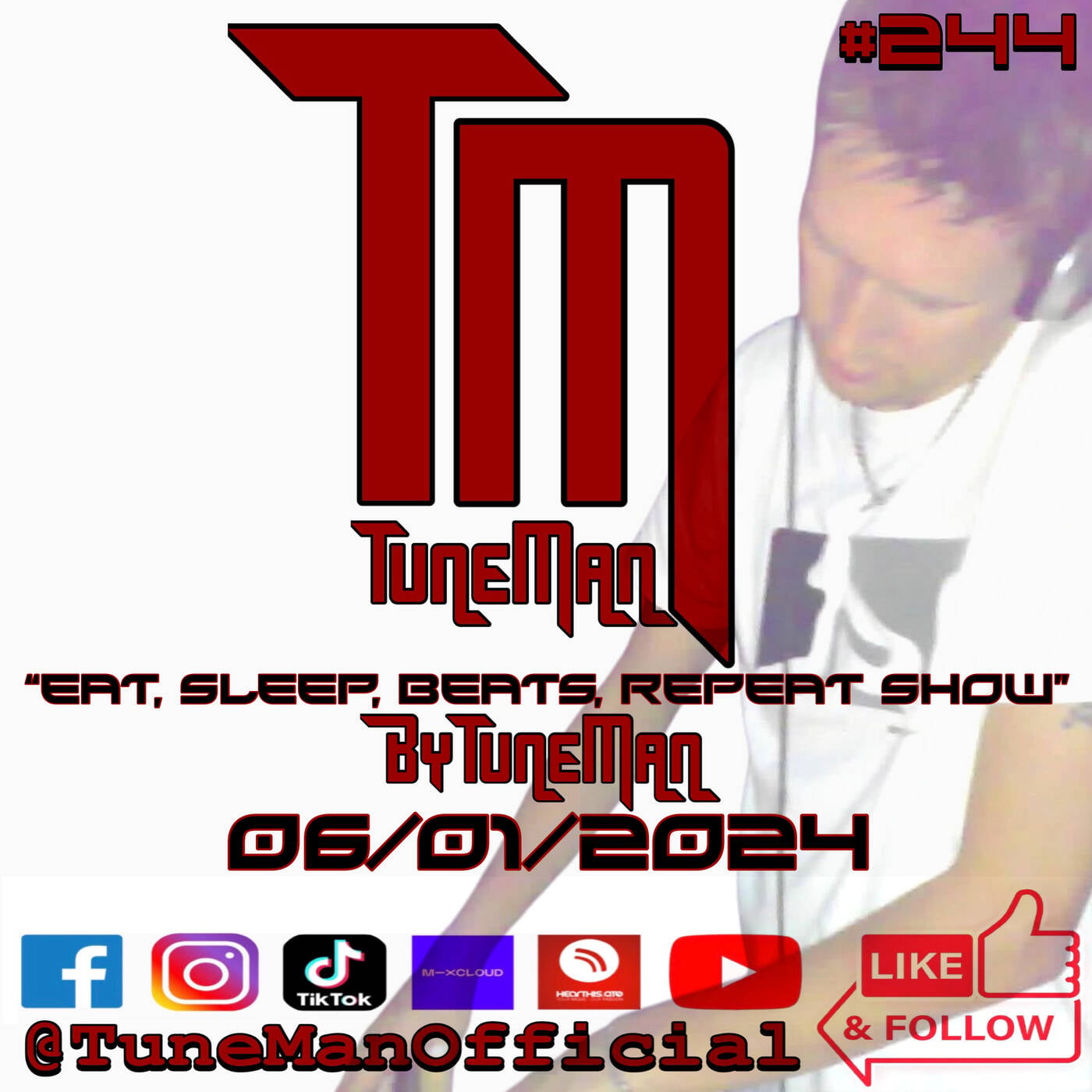 TuneMan presents "Eat Sleep, Beats, Repeat" - Recorded live by TuneMan Official 06/01/2024 episode artwork