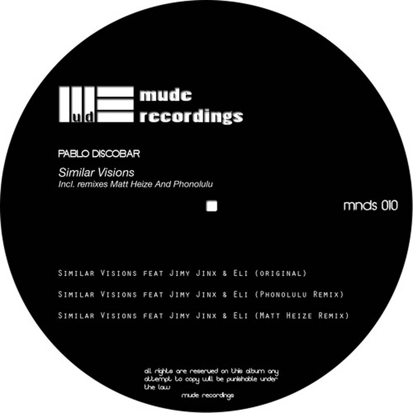 Pablo Discobar Feat. Jimy Jinx & Eli - Similar Visions (Incl. Phonolulu & Matt Heize Remixes) episode artwork