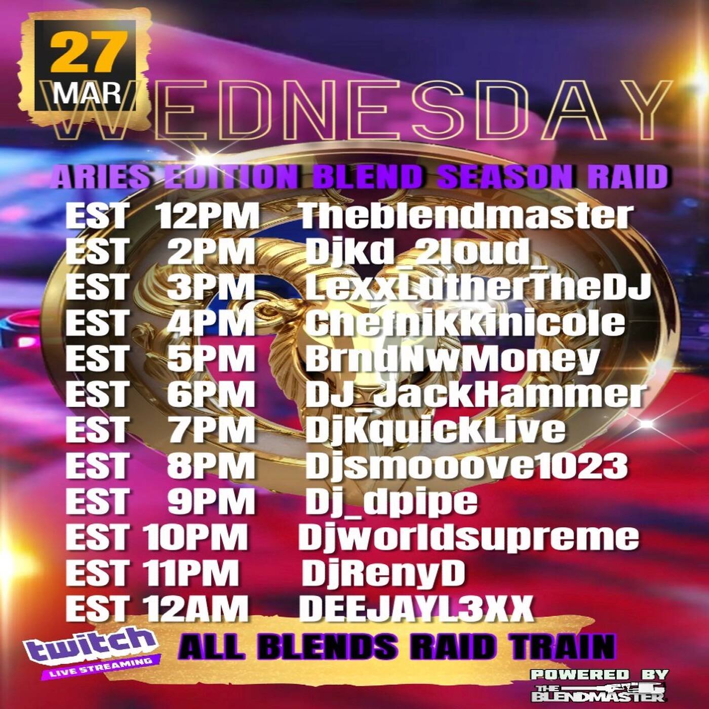 BLENDSEASONRAIDTRAINARIES♈EDITIONHosted By @theblendmaster 7-8PMEST‼️ | @djkquicklive IN THE MIX (Mar 27, 2024) episode artwork