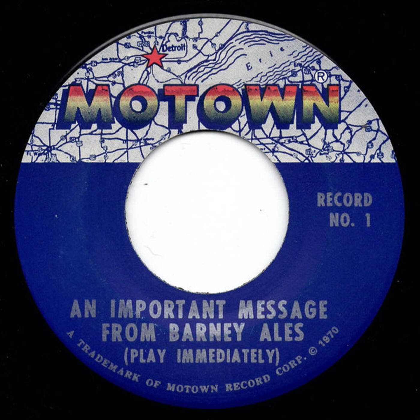 45 Barney Ales - An Important Message From Barney Ales Play Immediately (1970) episode artwork