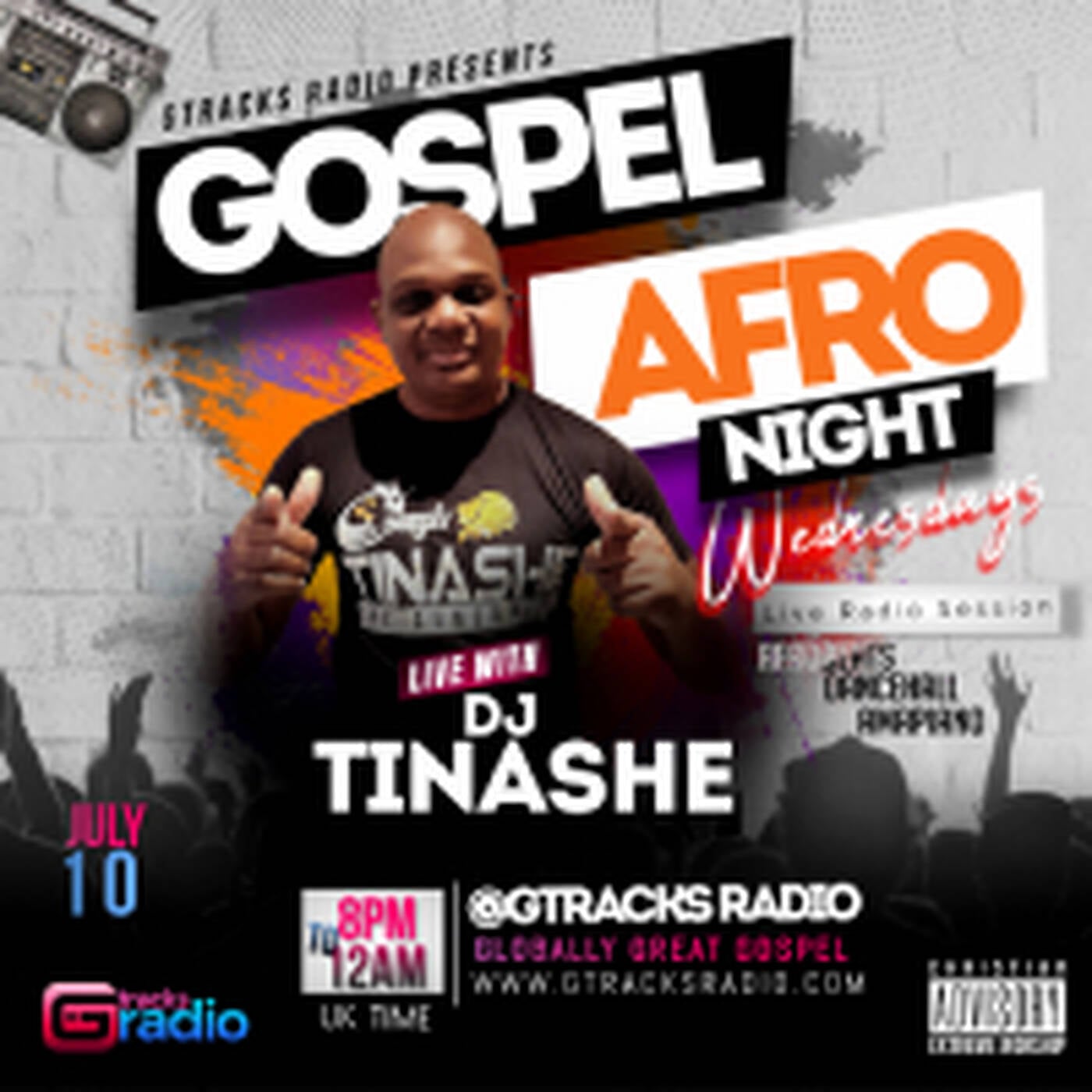 Gospel Afro Night Wednesdays Live Radio Show With DJ Tinashe episode 4 episode artwork
