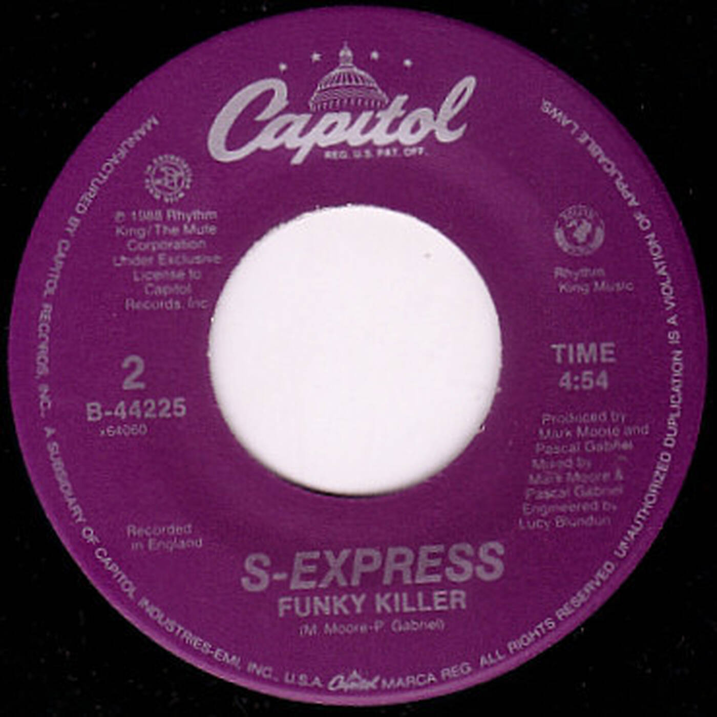 SEXPRESS - Funky Killer (COLD 45 CAPITOL YR 1988) episode artwork