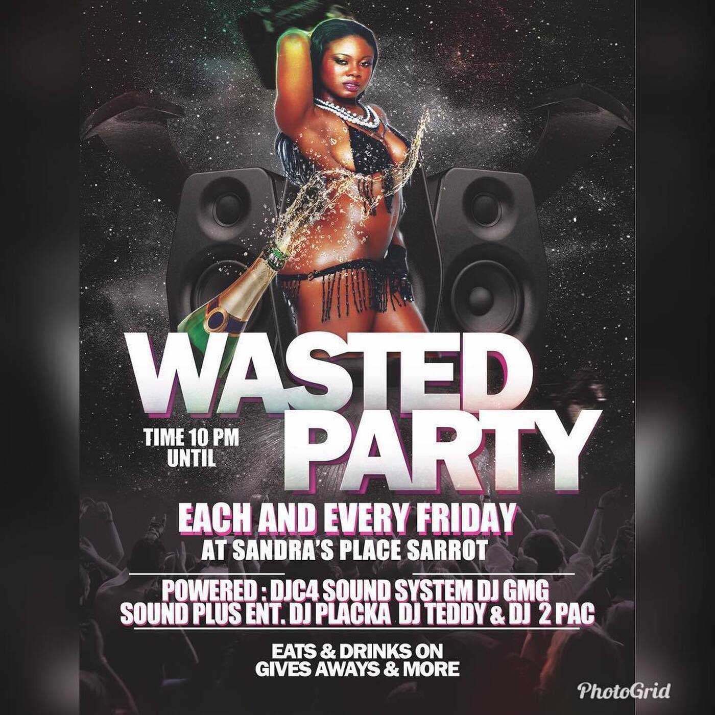 WASTED PARTY FEATURING #DJC4 SOUND SYSTEM LIVE AUDIO episode artwork