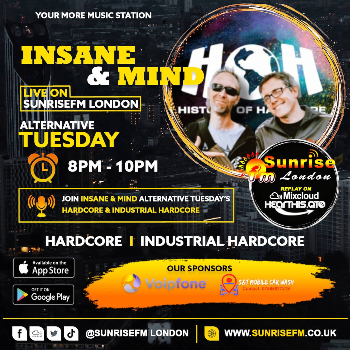 Insane & Mind (History Of Hardcore) - Tues 1st Sept 2026 episode artwork