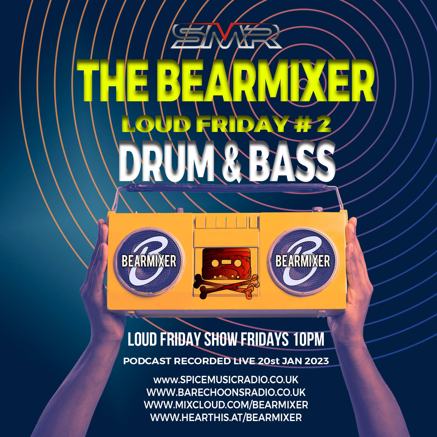 Live On Air, Spice Music Radio 'Loud Friday' 10pm 20/01/23 - The BearMixer episode artwork