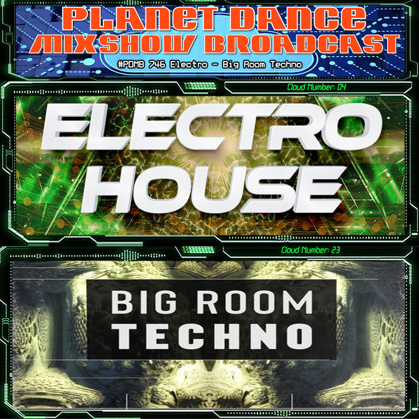 Planet Dance Mixshow Broadcast 746 Electro - Big Room Techno episode artwork