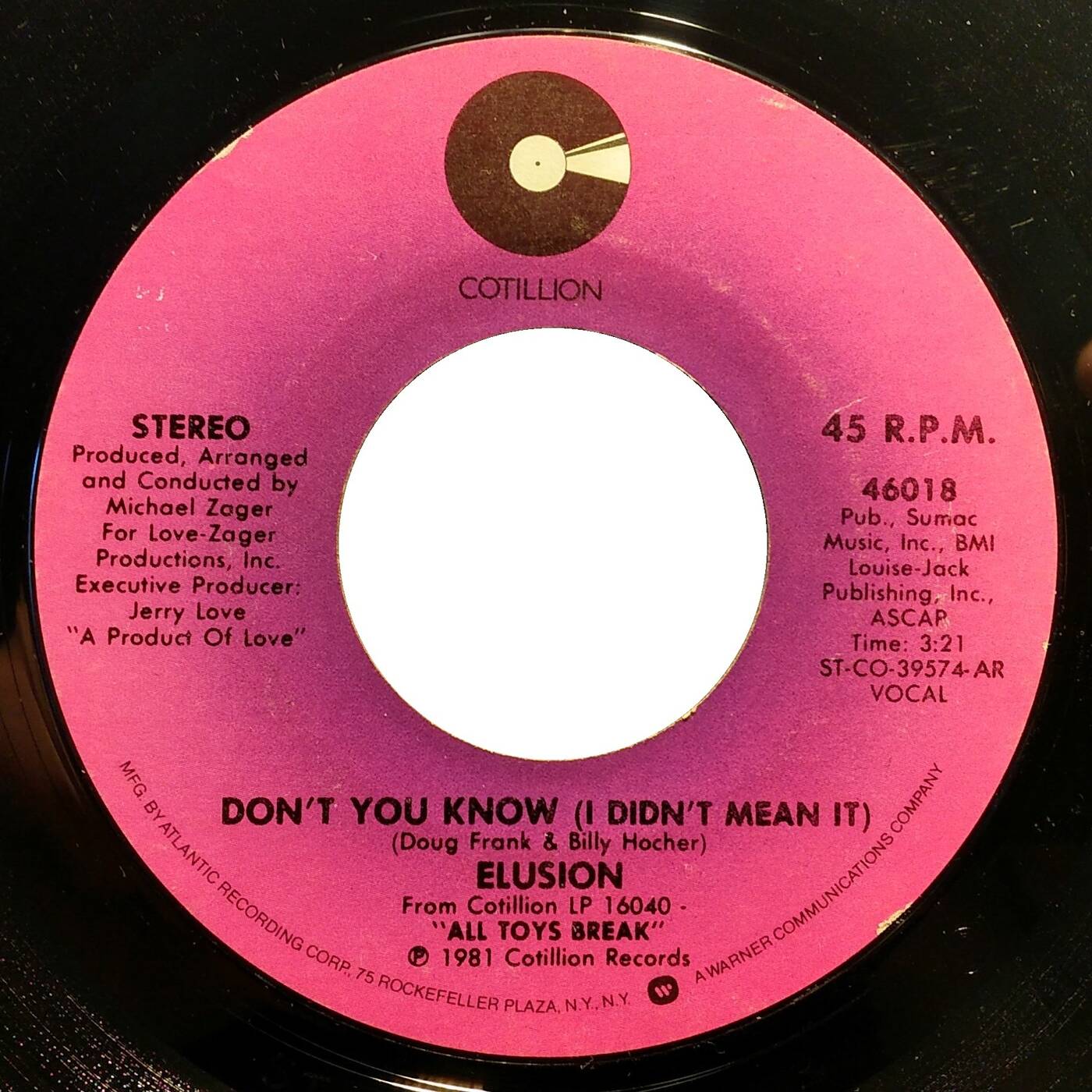45 Elusion - Don't You Know (Fade 45 Cotillion 46018 Yr 1981) episode artwork