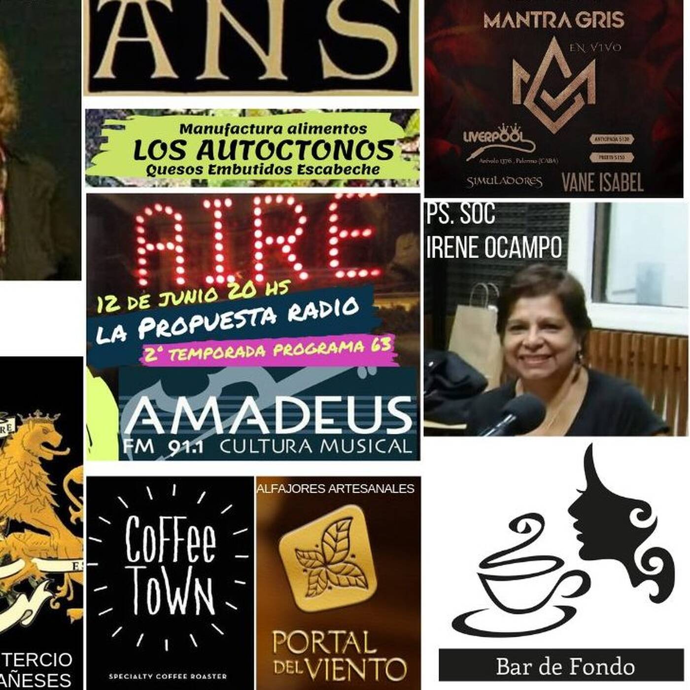 Prog63 -12-06-2019 - Parte 2 - Ps. Soc. Irene Ocampo Espacio Imp. Perfecto - Bar de Fondo con Carina Migliaccio - Mateo Baudino cantante de Mantra Gris episode artwork