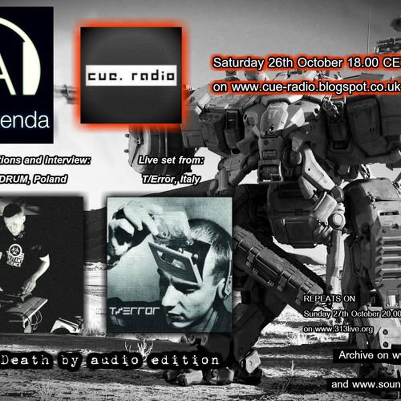 Bass Agenda 65 Parts 2 & 3: ROBODRUM guest mix & live set from T//error episode artwork
