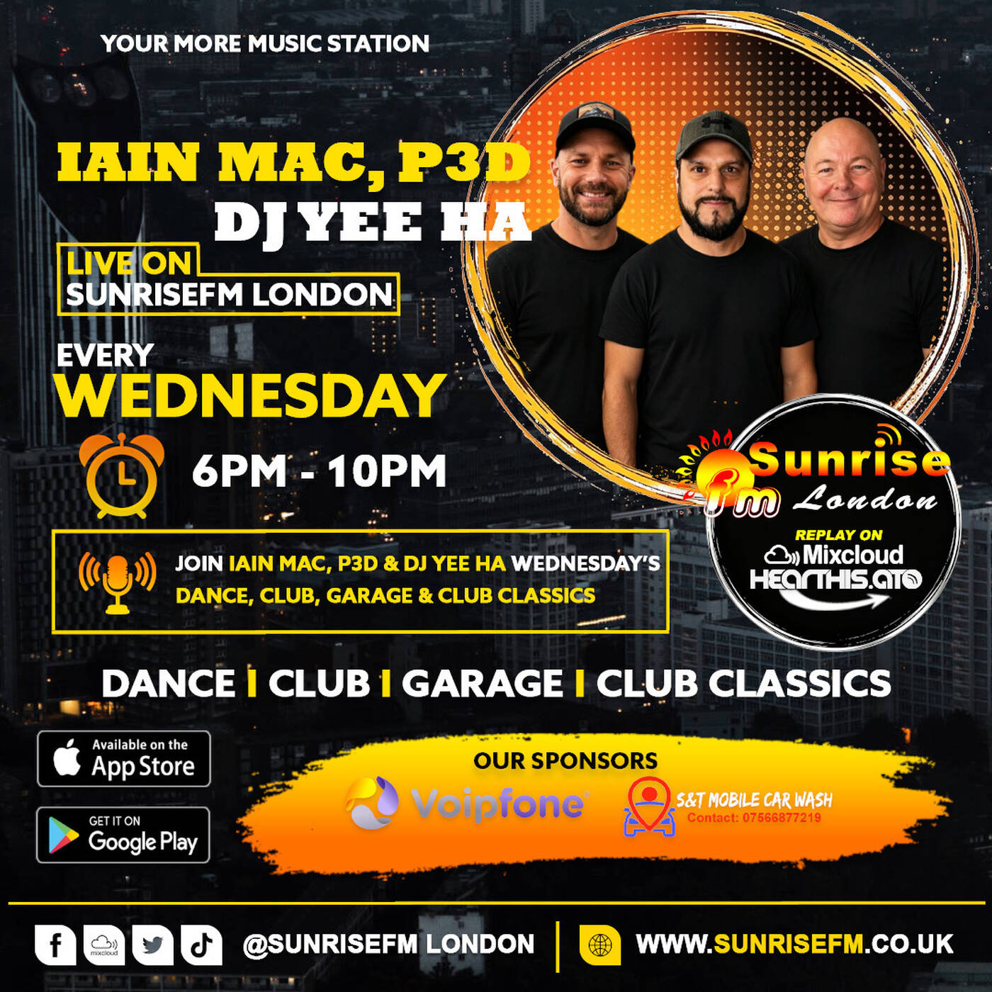 Iain Mac, P3D & DJ Yee Ha - Wed 5th Aug 2026