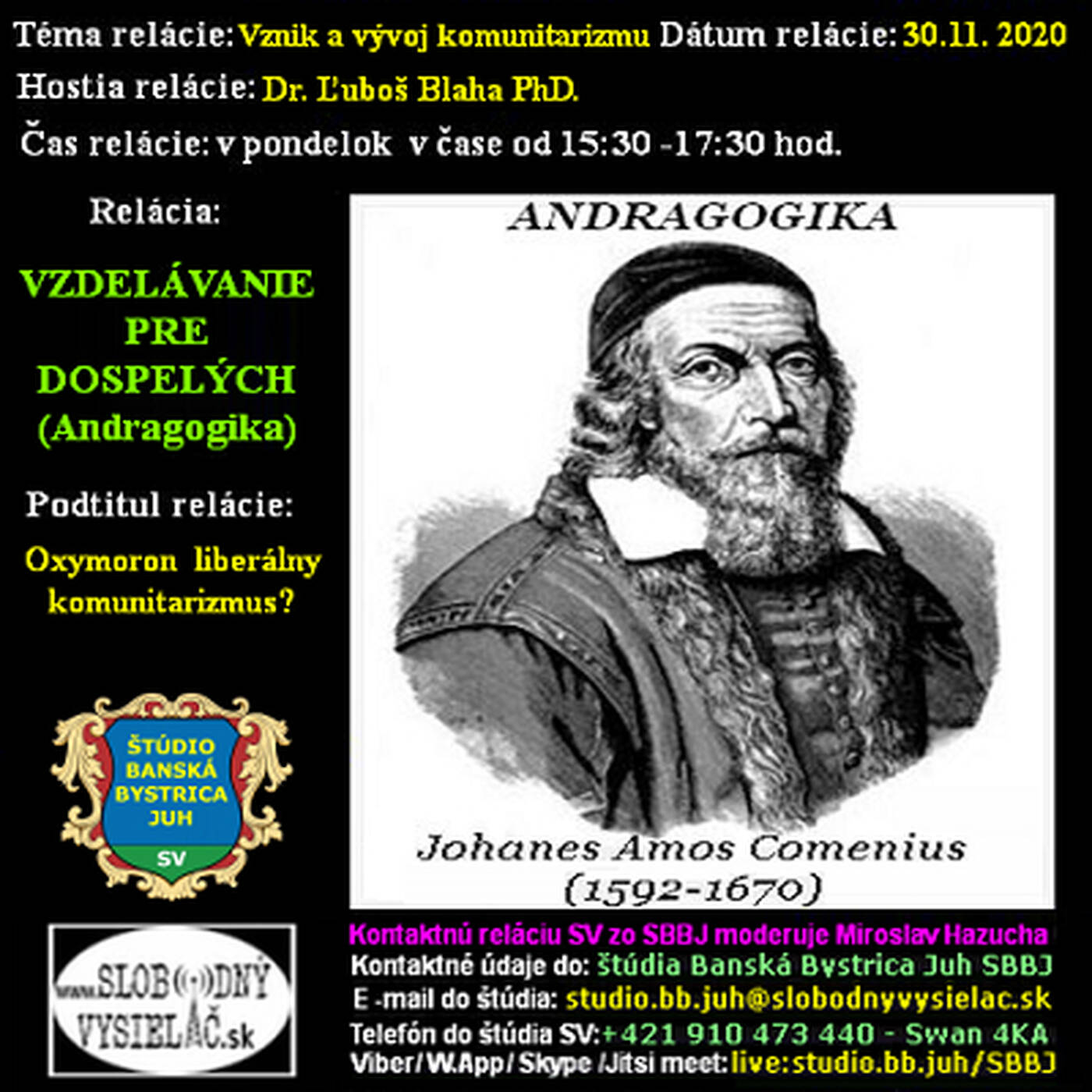 Vzdelávanie pre dospelých 225 - 2020-11-30 Vznik a vývoj komunitarizmu episode artwork