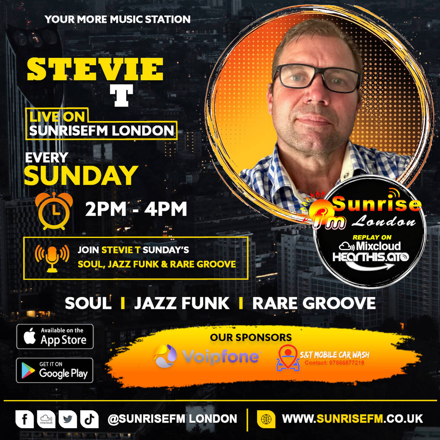 Stevie T (The Soul Agenda) - Sun 9th Aug 2026
