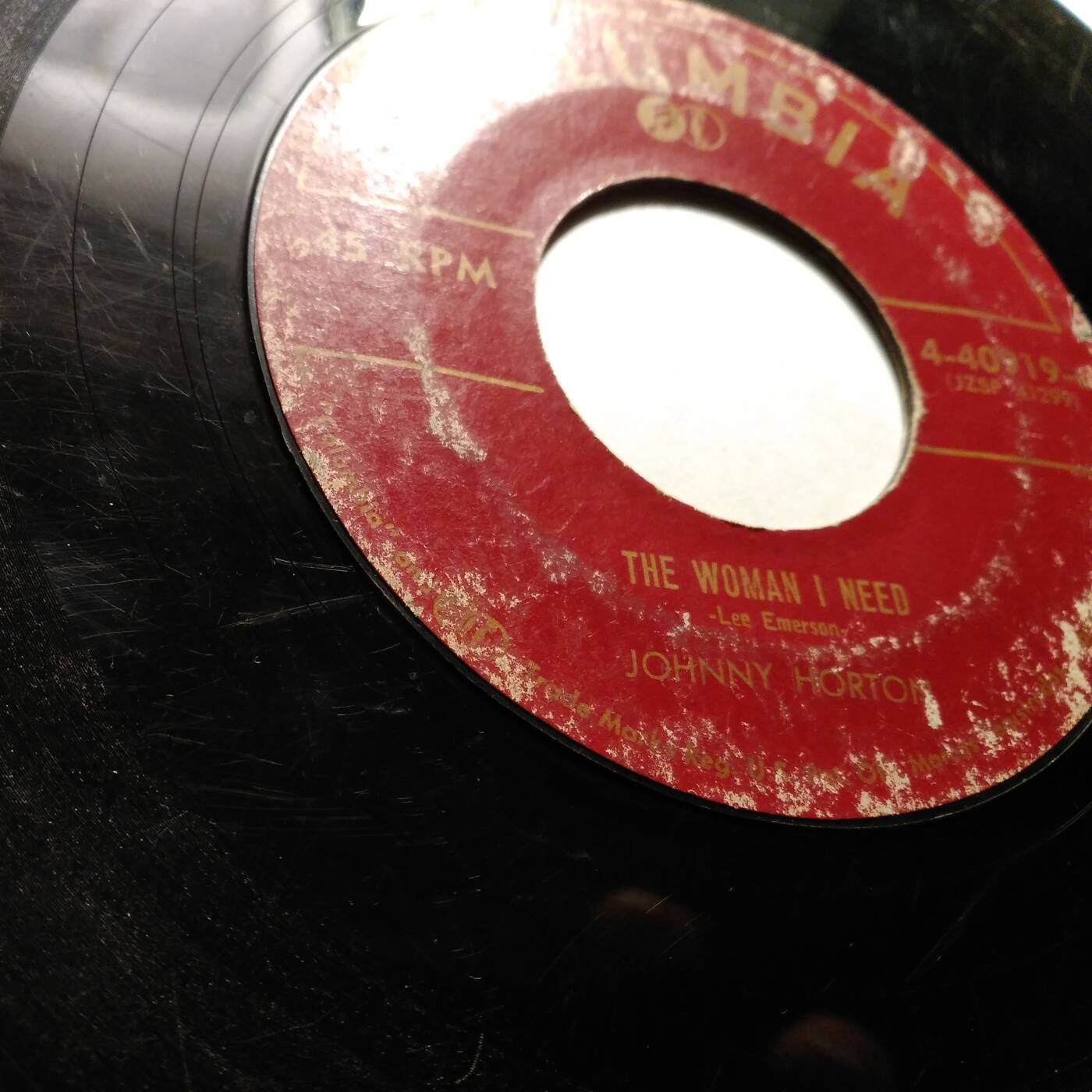 Johnny Horton - The Woman I Need (45 Columbia 1957) episode artwork