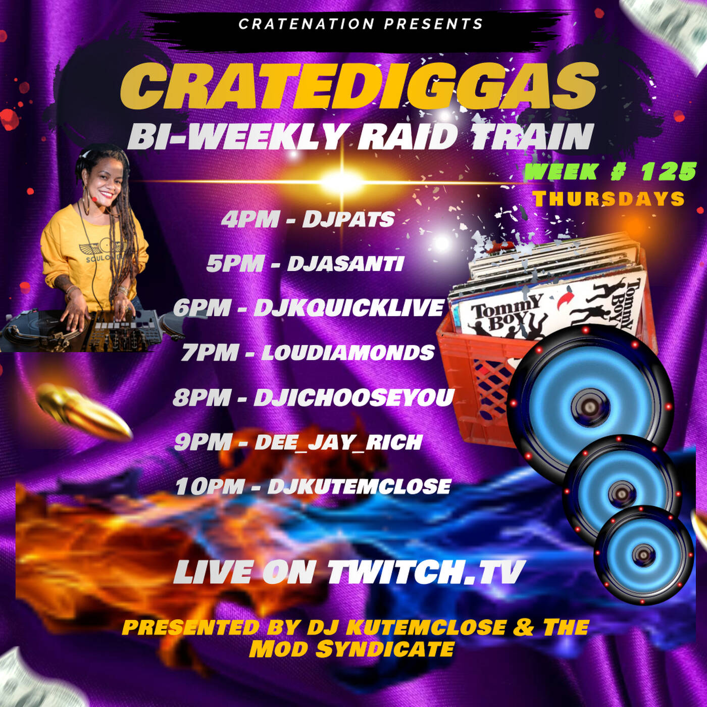 CRATEDIGGASBI-WEEKLYRAIDTRAINWEEK#125 Sponsored By @djkutemclose 6-7PMEST‼️(JULY 17, 2025) episode artwork